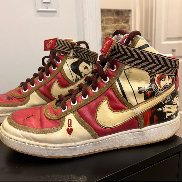 nike high-top vandals (king of hearts) - size 10 - Picture 9 of 9